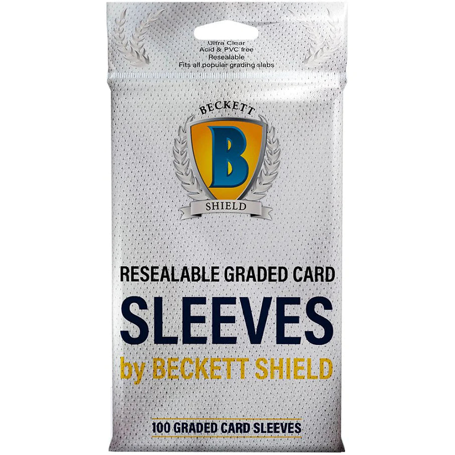 Beckett Shield Graded Sleeves 100 Count Clear Beckett Shield Graded Sleeves 100 Count Clear