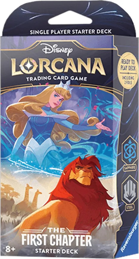 Disney Lorcana The First Chapter Starter Deck-Sapphire & Steel Disney Lorcana The First Chapter Starter Deck-Sapphire & Steel