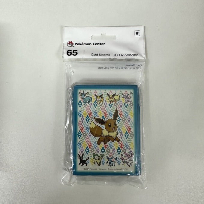 Pokemon Center Card Sleeves - Eevee Prismatic (Blue Border) Pokemon Center Card Sleeves - Eevee Prismatic (Blue Border)