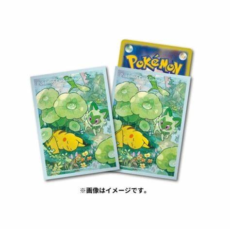 Pokemon Center Japan Exclusive Card Sleeves - Pikachu and Sprigatito Pokemon Center Japan Exclusive Card Sleeves - Pikachu and Sprigatito