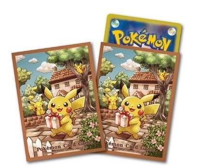 Pokemon Center Japan Exclusive Card Sleeves - Pikachu's Gift
