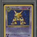 Pokemon TCG Graded Card: 1999 Alakazam (1st Edition) #001 PSA 5