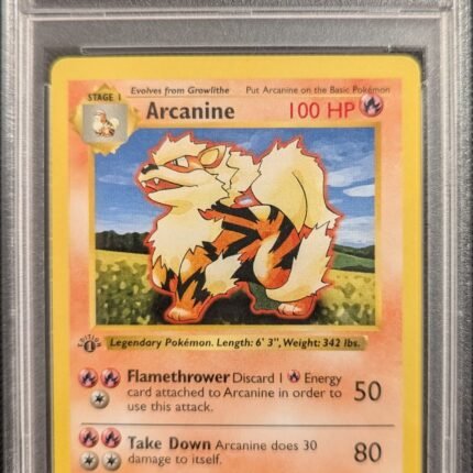 Pokemon TCG Graded Card: 1999 Arcanine 1st Edition #23 English PSA 9