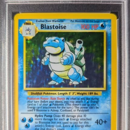Pokemon TCG Graded Card: 1999 Blastoise #002 PSA 9