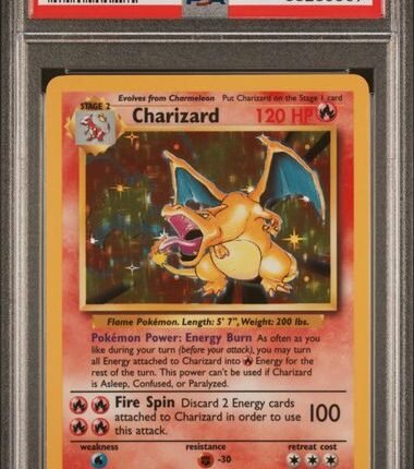 Pokemon TCG Graded Card: 1999 Charizard English #004 PSA 9