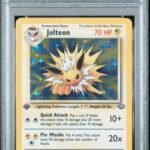 Pokemon TCG Graded Card: 1999 Jolteon (1st Edition) #004 PSA 8
