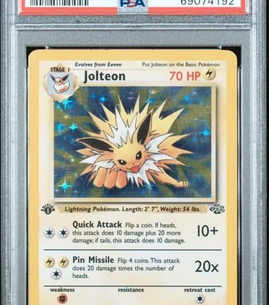 Pokemon TCG Graded Card: 1999 Jolteon (1st Edition) #004 PSA 8