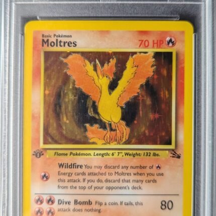 Pokemon TCG Graded Card: 1999 Moltres (1st Edition) #012 PSA 8