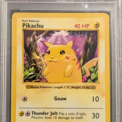Pokemon TCG Graded Card: 1999 Pikachu Shadowless Red Cheeks #58 English PSA 9
