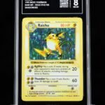 Pokemon TCG Graded Card: 1999 Raichu (Shadowless) English #014 TAG[X] 8