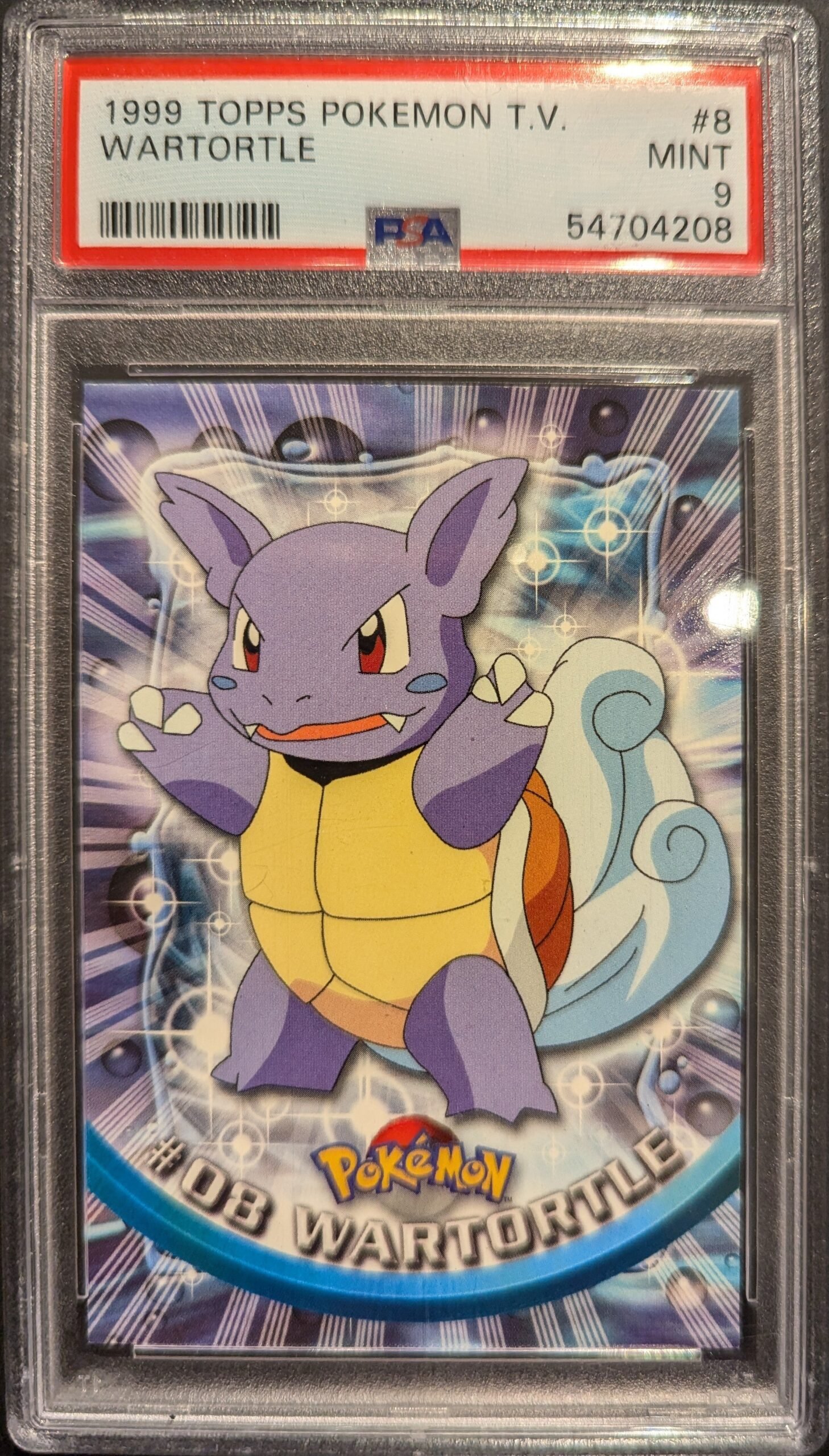 Pokemon TCG Graded Card: 1999 Wartortle TV #008 English PSA 9 Pokemon TCG Graded Card: 1999 Wartortle TV #008 English PSA 9