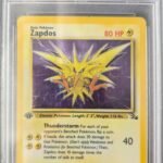 Pokemon TCG Graded Card: 1999 Zapdos (1st Edition) #015 PSA 8
