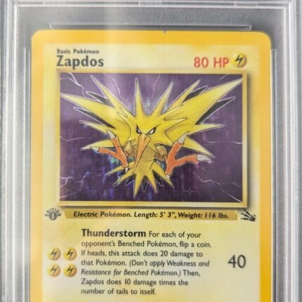 Pokemon TCG Graded Card: 1999 Zapdos (1st Edition) #015 PSA 8