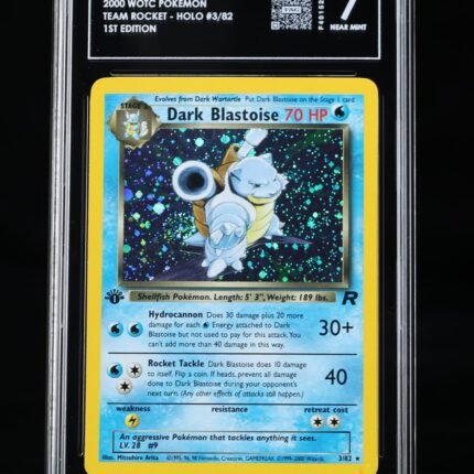 Pokemon TCG Graded Card: 2000 Dark Blastoise 1st Edition English #003 TAG[X] 7