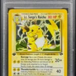 Pokemon TCG Graded Card: 2000 Lt. Surge's Raichu English #011 (1st Edition) PSA 10