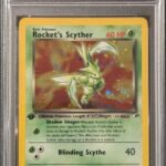 Pokemon TCG Graded Card: 2000 Rocket's Scyther 1st Edition #13 English PSA 9