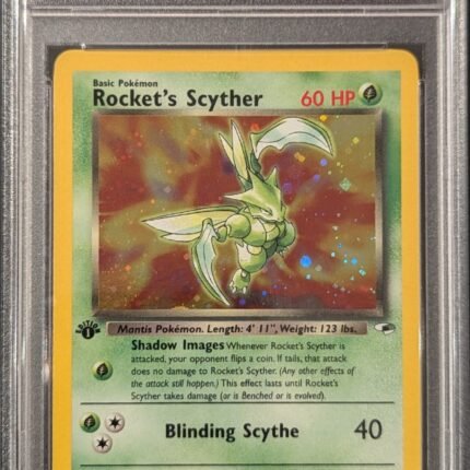 Pokemon TCG Graded Card: 2000 Rocket's Scyther 1st Edition #13 English PSA 9