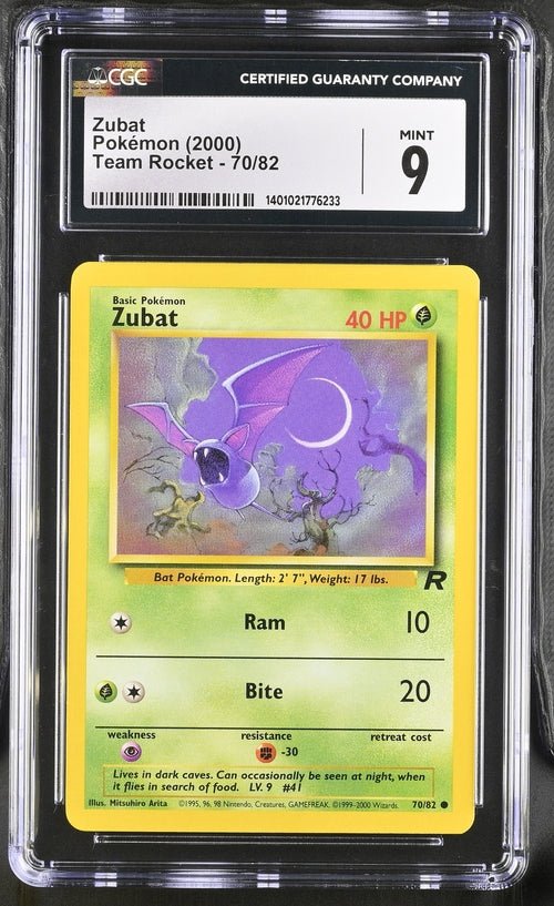 Pokemon TCG Graded Card: 2000 Zubat English CGC 9 Pokemon TCG Graded Card: 2000 Zubat English CGC 9