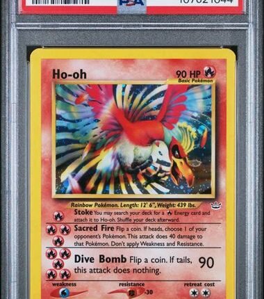 Pokemon TCG Graded Card: 2001 Ho-Oh #007 PSA 8