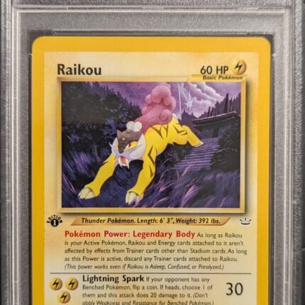 Pokemon TCG Graded Card: 2001 Raikou 1st Edition #022 English PSA 9