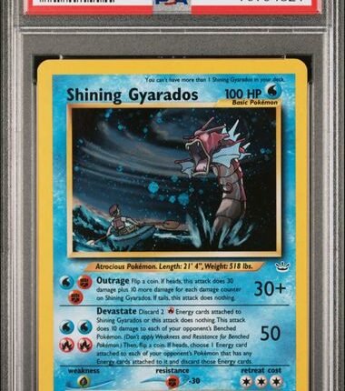 Pokemon TCG Graded Card: 2001 Shining Gyarados English #65 PSA 9