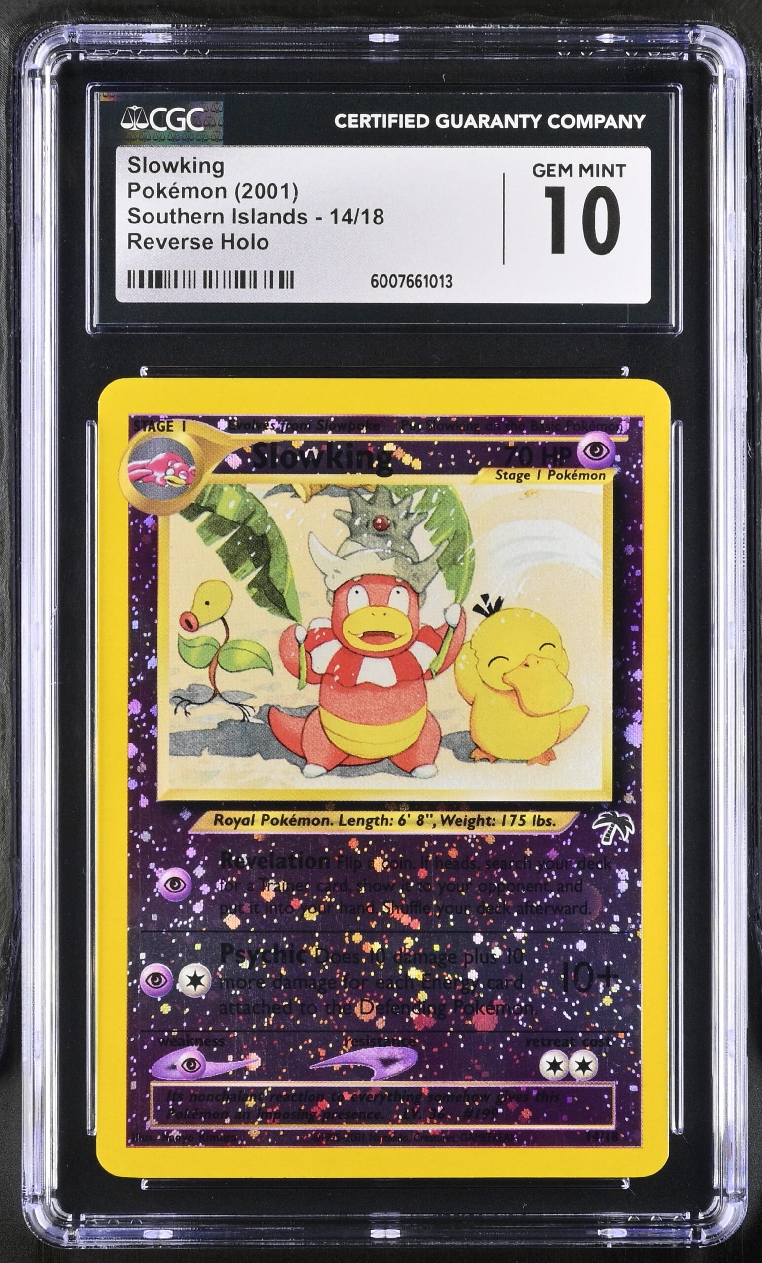 Pokemon TCG Graded Card: 2001 Southern Islands Slowking Reverse Holo CGC 10 Pokemon TCG Graded Card: 2001 Southern Islands Slowking Reverse Holo CGC 10
