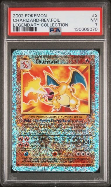 Pokemon TCG Graded Card: 2002 Charizard (Legendary) English PSA 7 Pokemon TCG Graded Card: 2002 Charizard (Legendary) English PSA 7