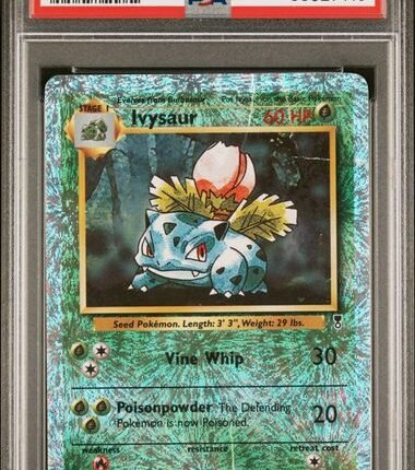 Pokemon TCG Graded Card: 2002 Ivysaur Reverse Firework Holo #047 PSA 1