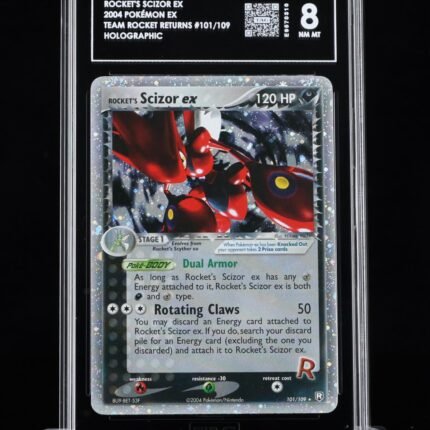 Pokemon TCG Graded Card: 2004 Rocket's Scizor ex TAG[X] 8