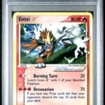Pokemon TCG Graded Card: 2005 Gold Star Entei English #113 PSA 9