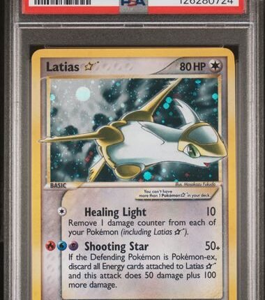 Pokemon TCG Graded Card: 2005 Gold Star Latias English #105 PSA 8.5