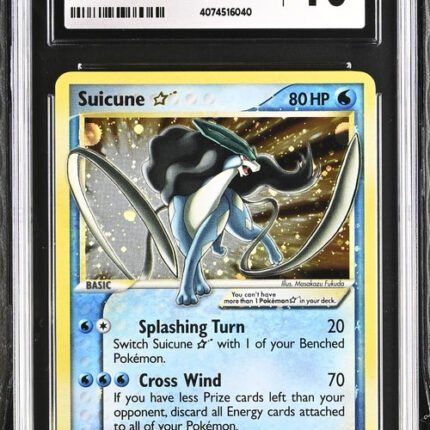 Pokemon TCG Graded Card: 2005 Gold Star Suicune #115 CGC 10