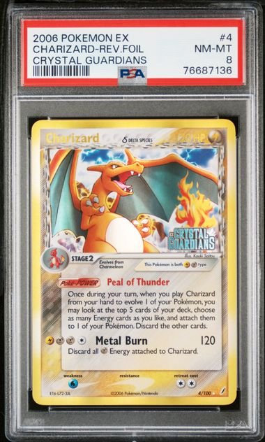 Pokemon TCG Graded Card: 2006 Charizard #4 English PSA 8