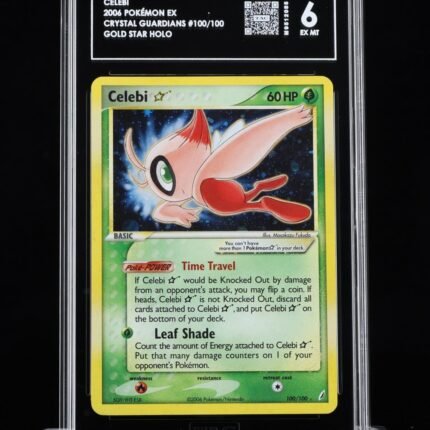 Pokemon TCG Graded Card: 2006 Gold Star Celebi English #100 TAG[X] 6