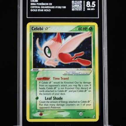 Pokemon TCG Graded Card: 2006 Gold Star Celebi English #100 TAG[X] 8.5