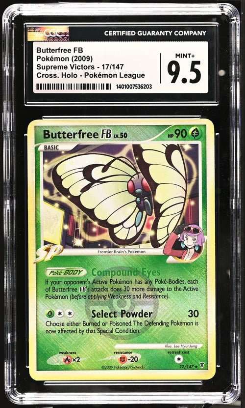 Pokemon TCG Graded Card: 2009 Butterfree FB English CGC 9.5 Pokemon TCG Graded Card: 2009 Butterfree FB English CGC 9.5