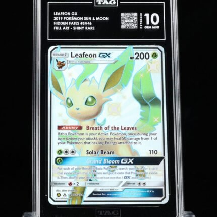 Pokemon TCG Graded Card: 2019 Leafeon GX English #SV46 TAG[X] 10