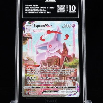 Pokemon TCG Graded Card: 2021 Espeon VMAX #270 TAG 10