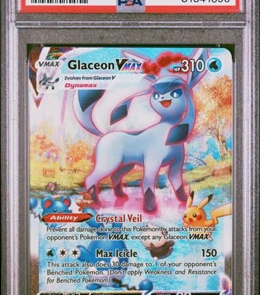 Pokemon TCG Graded Card: 2021 Glaceon VMAX English #209 PSA 10