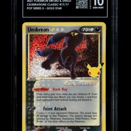 Pokemon TCG Graded Card: 2021 Gold Star Umbreon [Celebrations] #17 English TAG 10