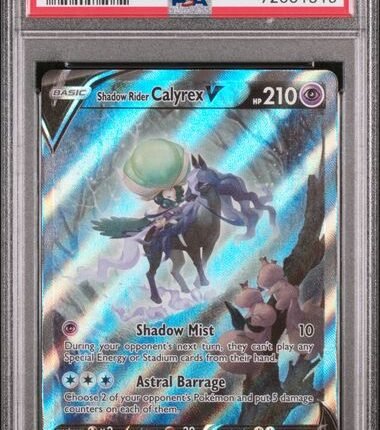 Pokemon TCG Graded Card: 2021 Shadow Rider Calyrex V #172 English PSA 9