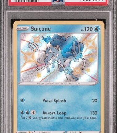 Pokemon TCG Graded Card: 2021 Suicune #SV022 PSA 9