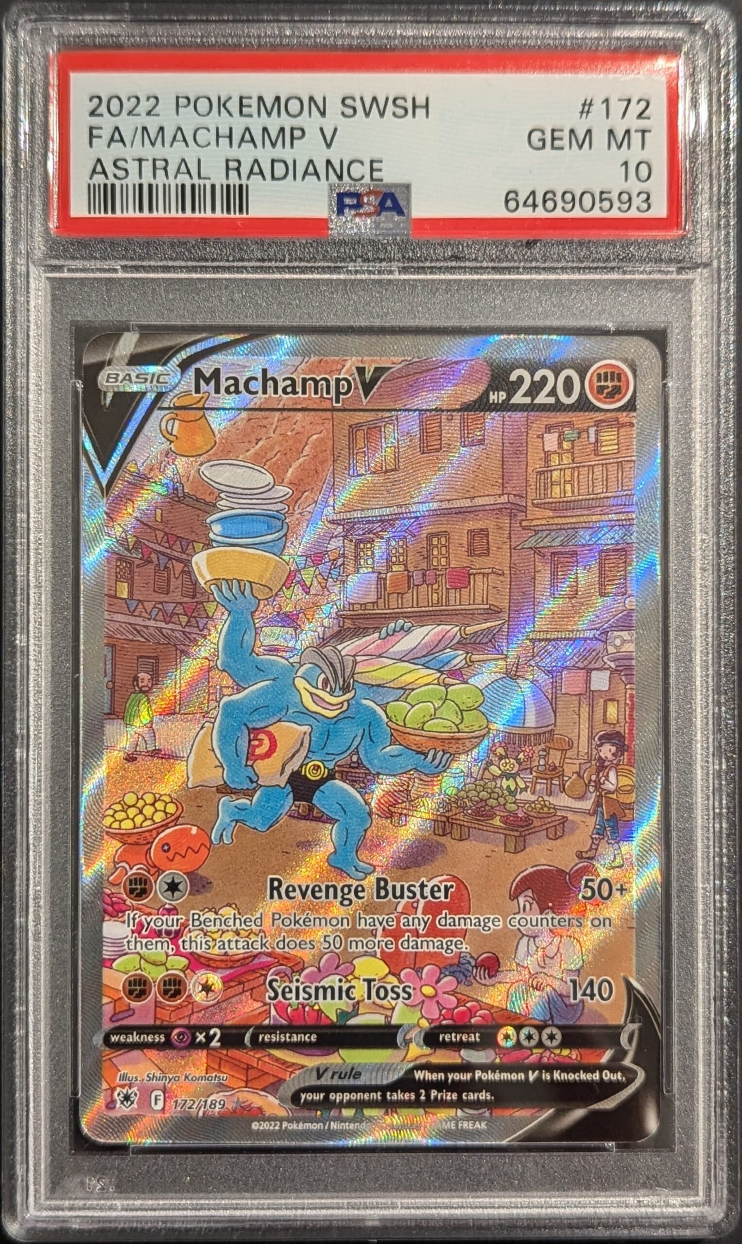 Pokemon TCG Graded Card: 2022 Machamp V English #172 PSA 10 Pokemon TCG Graded Card: 2022 Machamp V English #172 PSA 10