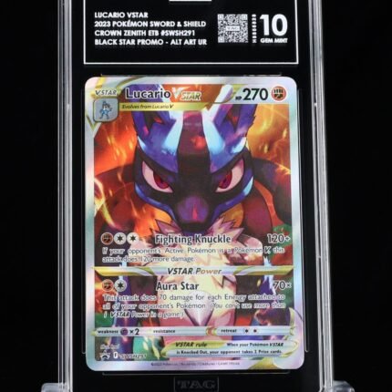 Pokemon TCG Graded Card: 2023 Lucario VSTAR English PROMO TAG[X] 10