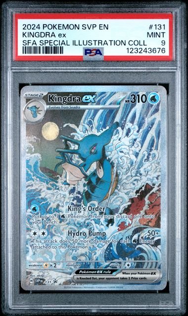 Pokemon TCG Graded Card: 2024 Kingdra ex #131 PSA 9 Pokemon TCG Graded Card: 2024 Kingdra ex #131 PSA 9