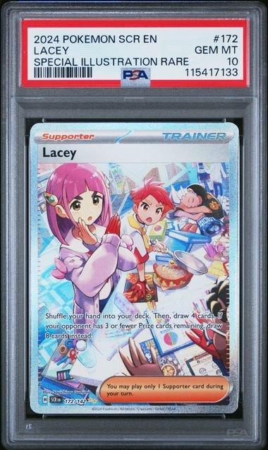 Pokemon TCG Graded Card: 2024 Lacey #172 PSA 10 Pokemon TCG Graded Card: 2024 Lacey #172 PSA 10