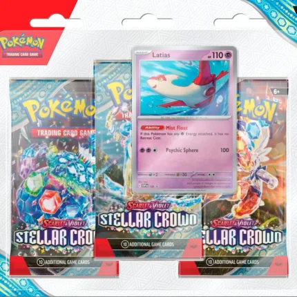 Pokemon TCG - Scarlet Violet - Stellar Crown - 3 Pack Blisters - Latias