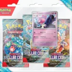Pokemon TCG - Scarlet Violet - Stellar Crown - 3 Pack Blisters - Tinkaton