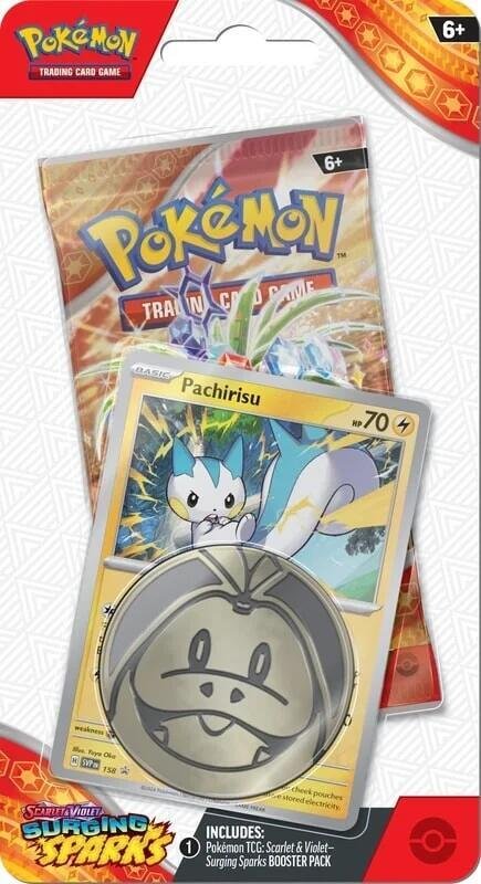 Pokemon TCG - Scarlet & Violet: Surging Sparks Single Pack Blister (Pachirisu) Pokemon TCG - Scarlet & Violet: Surging Sparks Single Pack Blister (Pachirisu)
