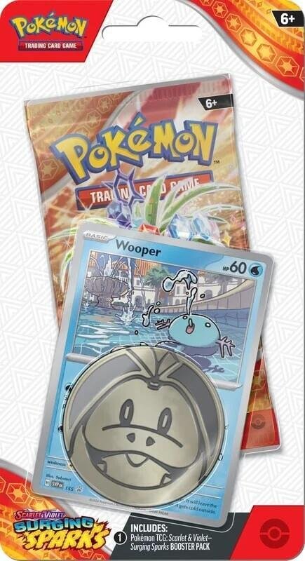 Pokemon TCG - Scarlet & Violet: Surging Sparks Single Pack Blister (Wooper) Pokemon TCG - Scarlet & Violet: Surging Sparks Single Pack Blister (Wooper)